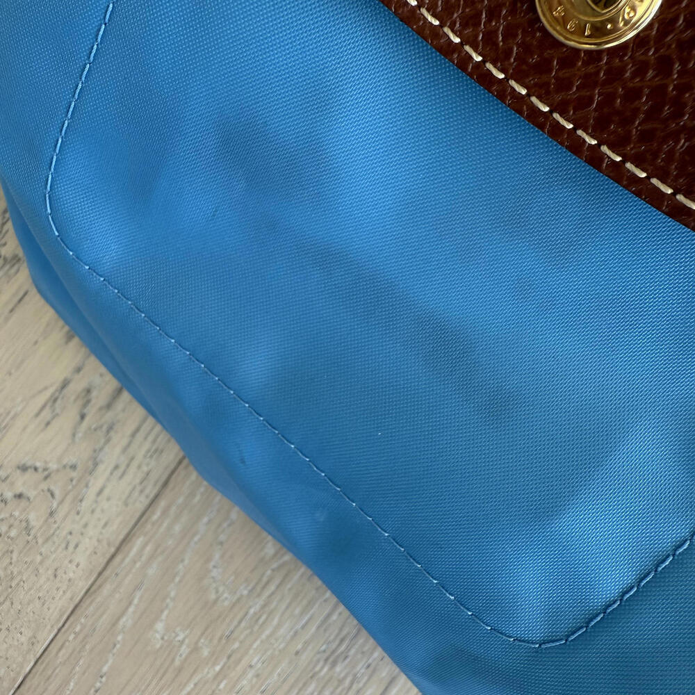 Longchamp Le Pliage Small Tote Bag in Cornflower Blue *Flawed* - Picture 3 of 9
